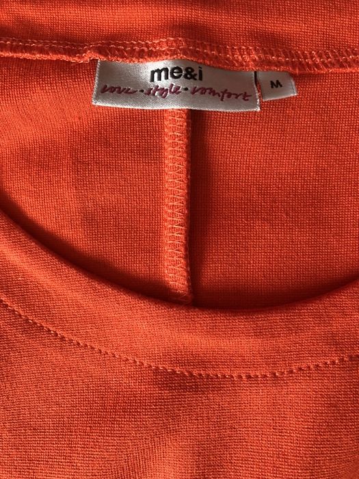 Pomarańczowa luźna sukienka