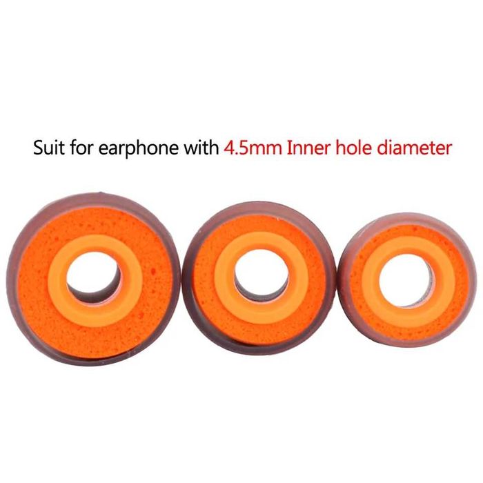 Мандаринки - гибридные амбушюры для наушников (силикон и пена)