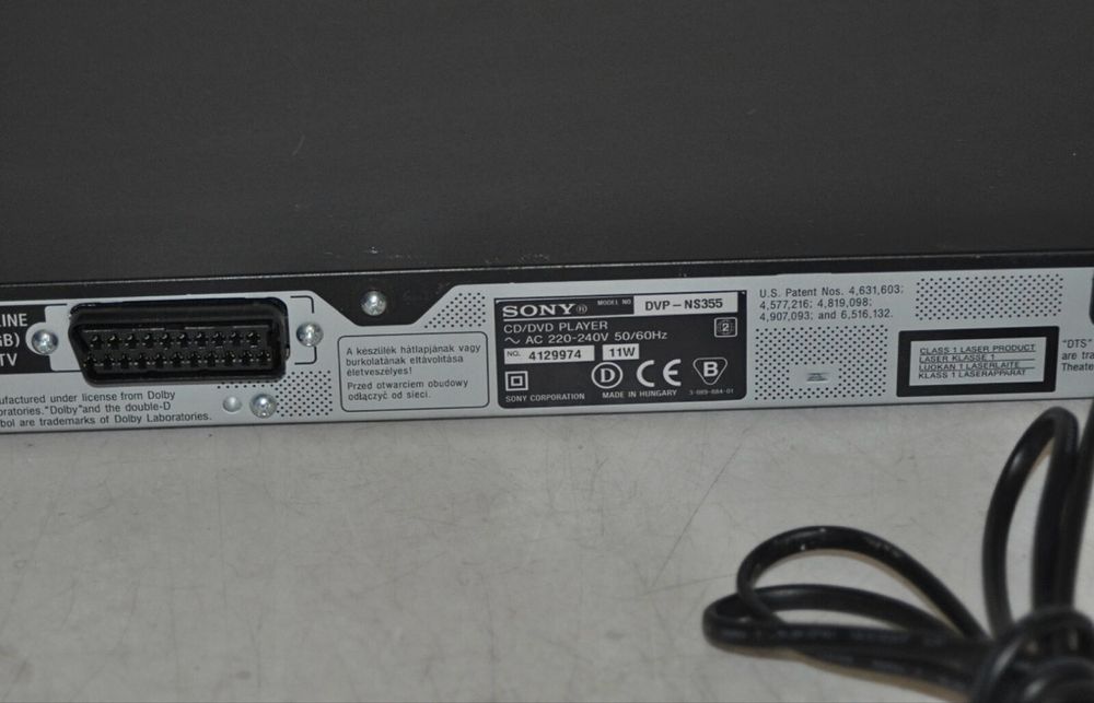 SONY CD/DVD  DVP-NS355  проигрыватель