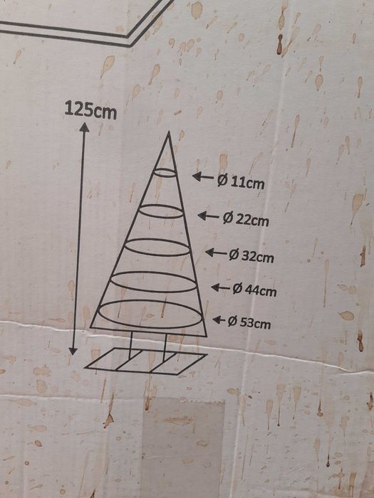 Arvore Natal exibição de ornamento metal