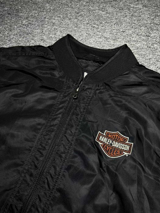 Чоловічий бомбер HARLEY DAVIDSON Flames Nylon Bomber Jacket - Розмір XL