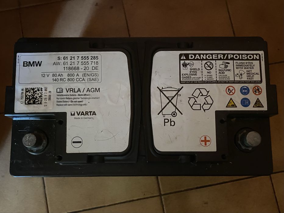 Bateria Bmw 12V 80Ah AGM