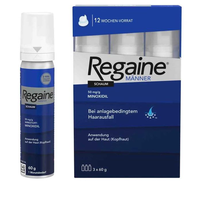 Regaine Männer Schaum5% Піна проти випадіння волосся 3X60мл БАДЫ чол