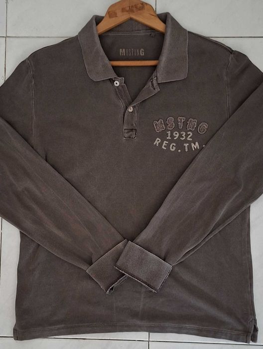 Polo Mustang 1932, tamanho M, castanho denim