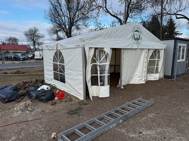 Namiot konstrukcja aluminiowa 6m na 4m
