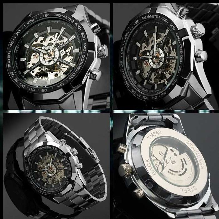 Чоловічий механічний годинник мужские наручные брендовые часы механика