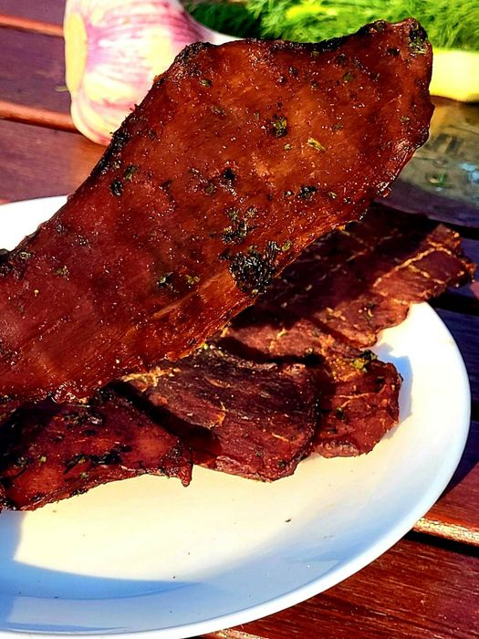 JERKY z wieprzowiny | Chipsy mięsne | Suszone mięso | Przysmaki mięsne ...