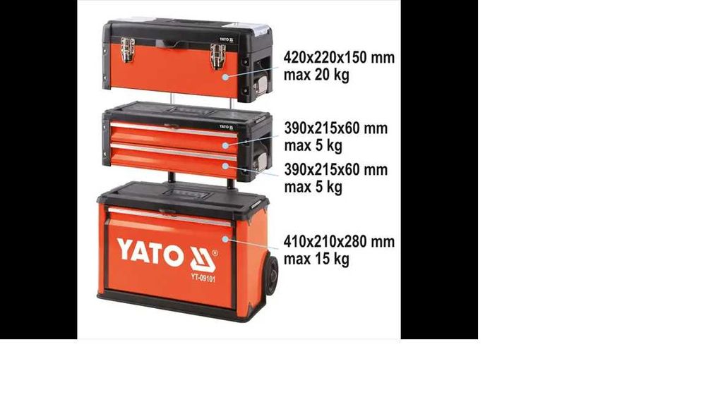 wózek szafka Yato YT-09101 arzędziowa 5-cześciowa, na kołach