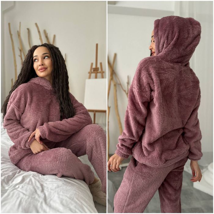 ‼️Теплий та дуже м’який костюм для дому та сну - 640 грн