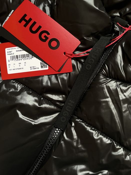 -45%$ L 48 50 Hugo Boss демісезон жіноча куртка бомбер вітровка чорна