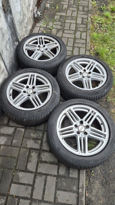 Alufelgi 5x112 17" opony 225/50r17 audi mercedes VW opony