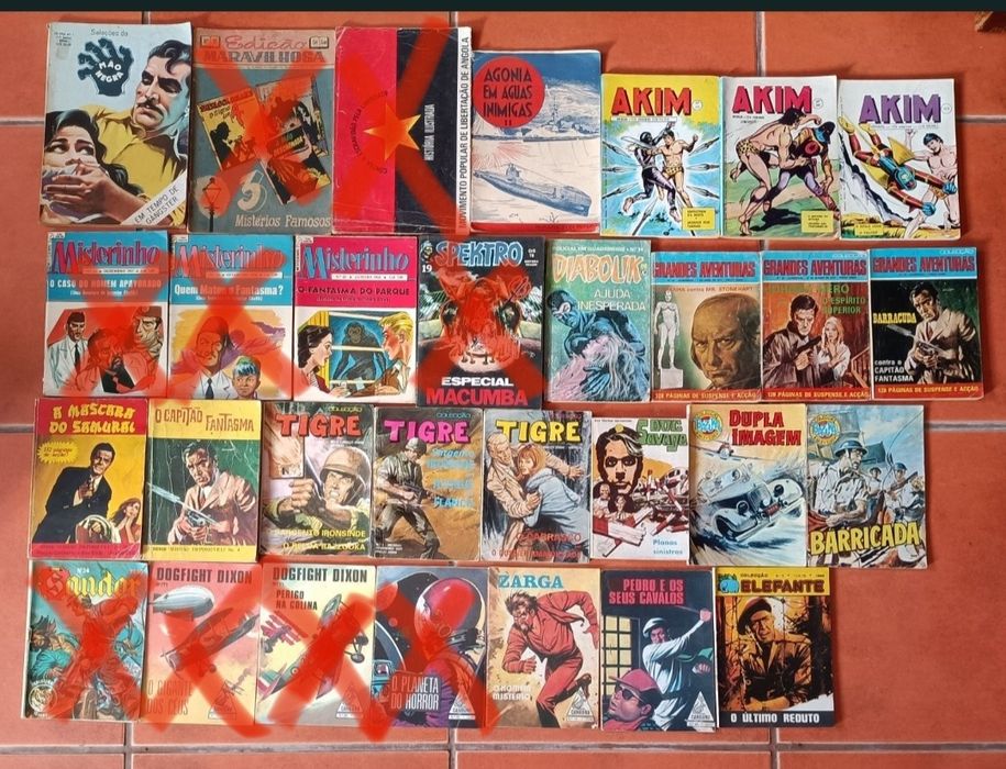 36 Livros  Comix, Col. Modernos Banda D., Desporto e Aven