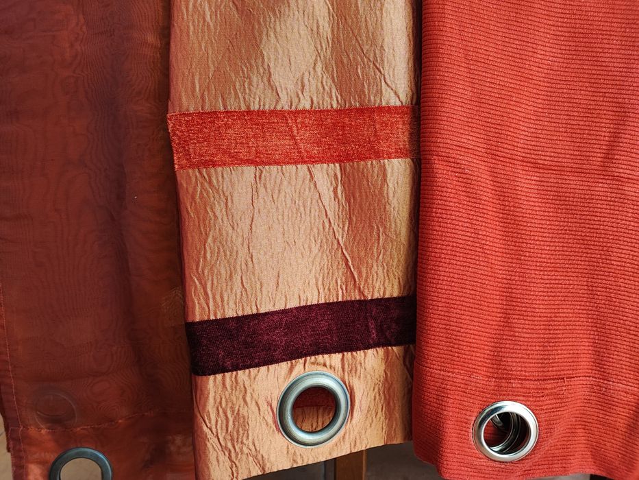 3 pares de cortinas com argolas da loja GATO PRETO