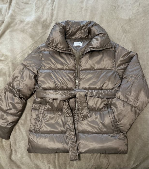 Куртка пуховик reserved, мокко