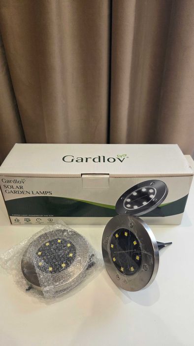 Lampki solarne ogrodowe LED – zestaw 12 sztuk.