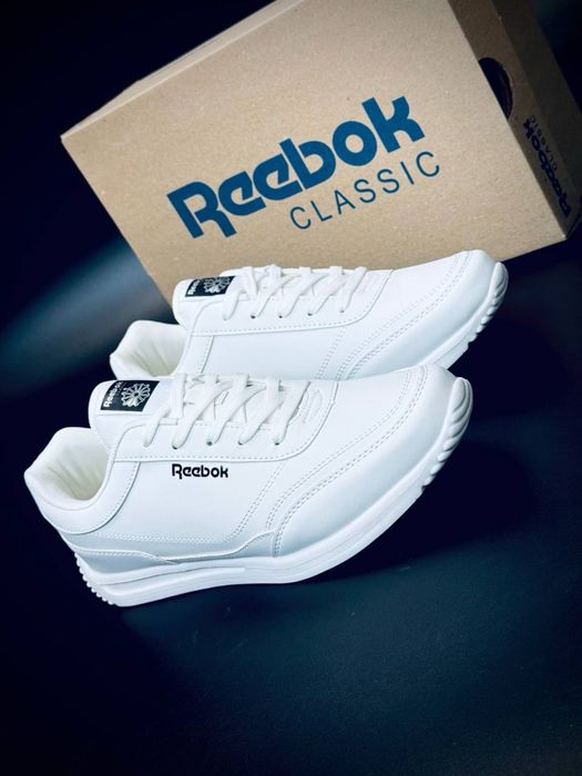 Reebok мужские кроссовки белые кожаные кросовки рибок