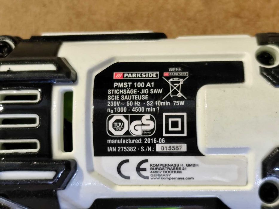 Mini Serra Tico-Tico de Precisão Parkside PMST 100 A1 75W