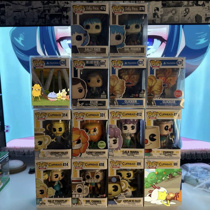 Funko Pop Attack on Titan /The Last of US /Demon Slayer/Coraline/SpongeBob/ CupHead/Barbie/Kim Possible/Sally Face/Powerpuff girls