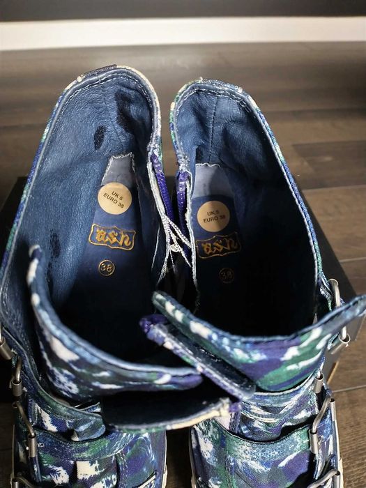 Trampki wysokie ASH 38 moro nowe