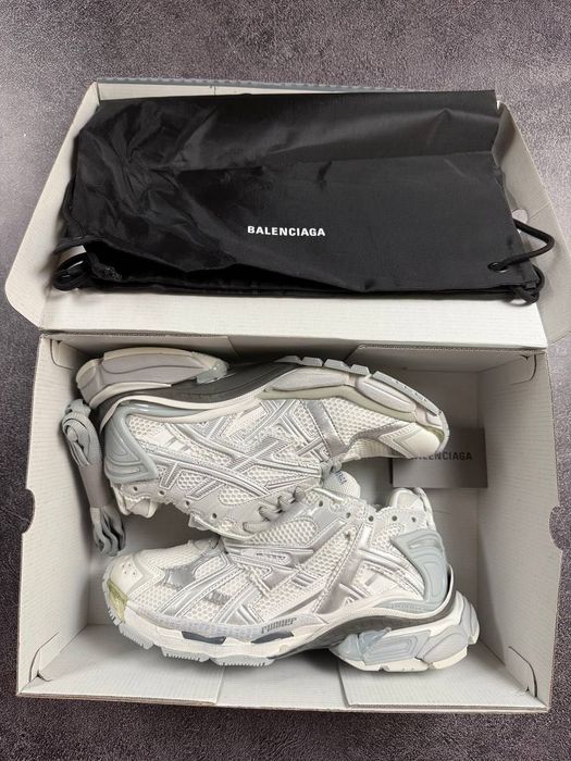 [БЕЗ ПРЕДОПЛАТ] Balenciaga Runner Trainer White/Silver баленси баленсиага раннер