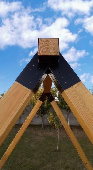 Качель для двора, сада. Круглая качель для сада. Комплект коннекторов