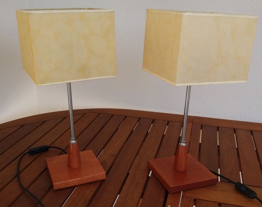 3 candeeiros mesa cabeceira e tecto conjunto NOVOS