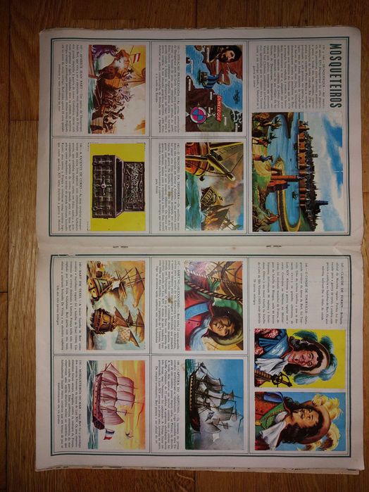 Caderneta de cromos "Pirata" de 1958 - completa