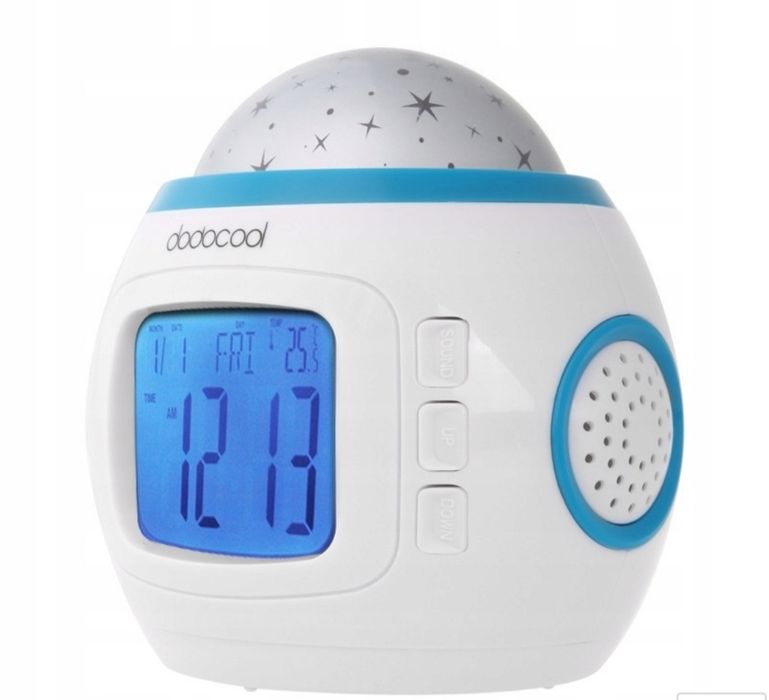 Budzik, zegar projektor nieba