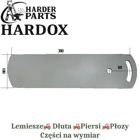 Listwa odkładni Rabewerk HARDOX części do pługa 2X lepsze niż Borowe