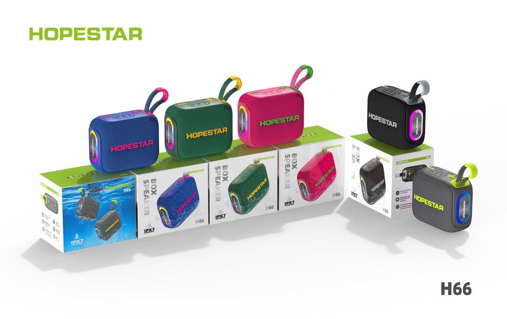 Колонка Bluetooth HOPESTAR H66 10W 360° звук IPX7 RGB