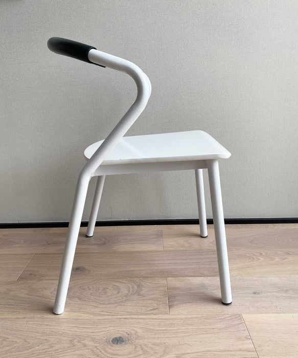 Krzesło białe duńskie nowoczesne | skandynawski design | do stołu