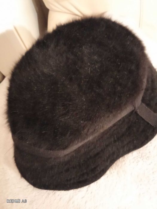 Kapelusz, czapka, ANGORA, czarny