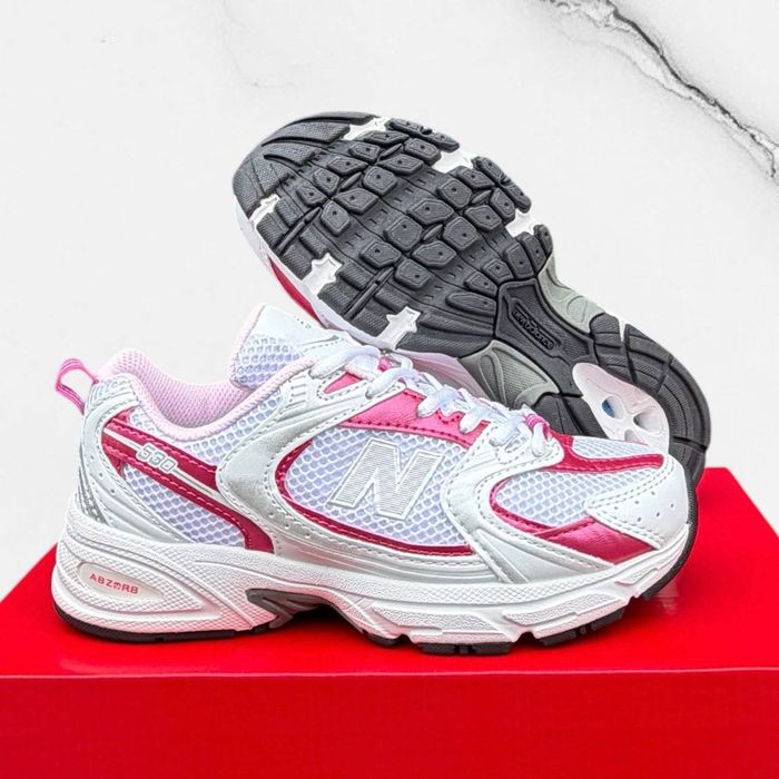 Жіночі кросівки New balance 530 білі з розовим