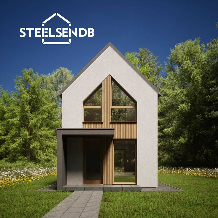 Domek całoroczny STODOŁA 47,4m2 na konstrukcji stalowej