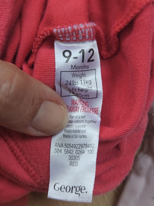 Body z krótkim rękawem dla dziewczynki rozm 9-12 msc 74 cm