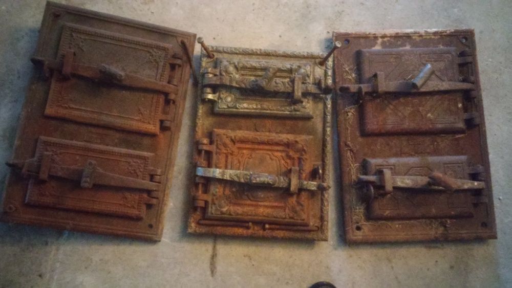 Drzwi do pieca,kraty..pralka i żelastwo..