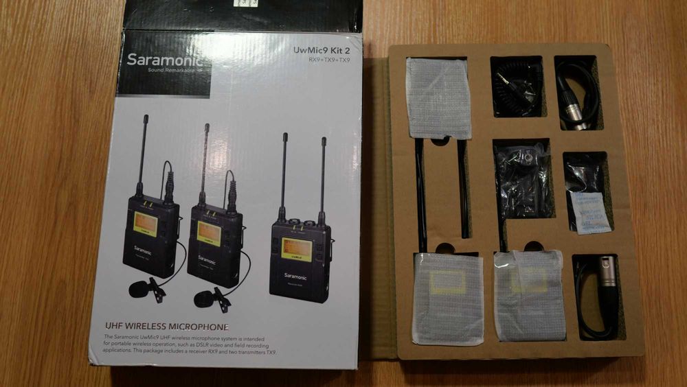 Saramonic UwMic9 Kit 2 – profesjonalny bezprzewodowy system mikrofonowy UHF