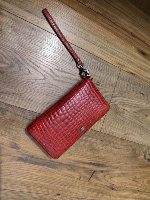 Portfel damski koperta skóra