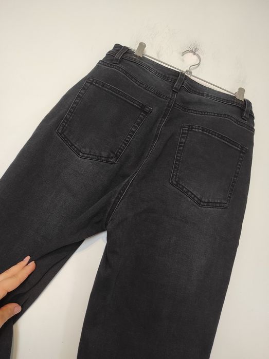 Jeansy Mom Fit czarne