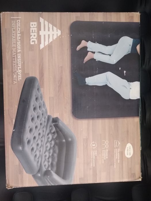 Colchão/ Sofá Insuflável + Bomba Bestway (Como Novo)