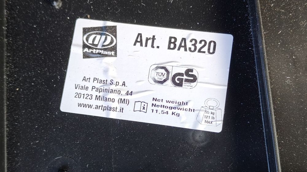 Бокс на дах автомобіля, автобагажник 320 літрів