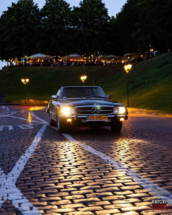 Auto samochód do ślubu Mercedes SL 380 R107 V8