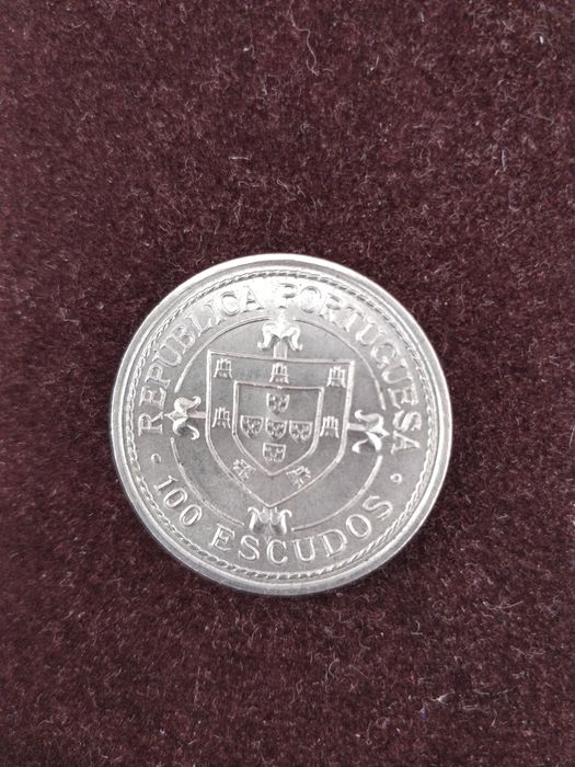 Moeda 100 Escudos Nuno Tristão 1987 cupro-niquel