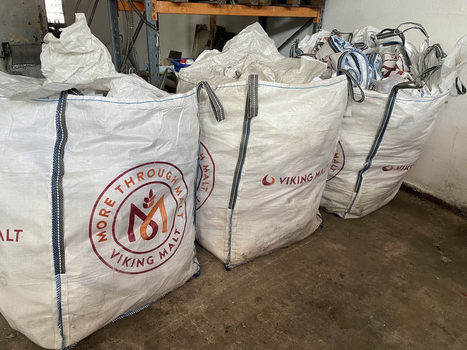 BigBag 500kg po zbożu zakryte od dolu i od gory odbior osobisty