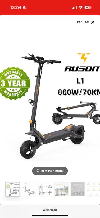 Trotinete eletrica ausom L1
