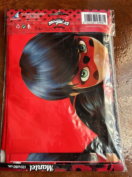 Toalha mesa aniversário “Miraculous”