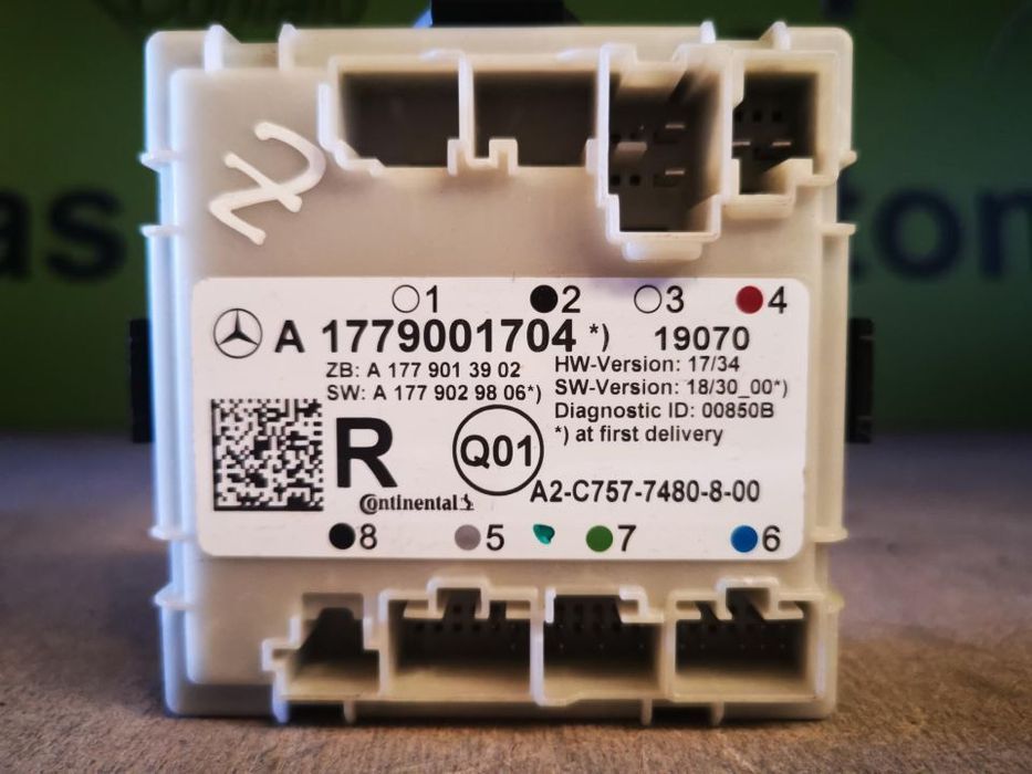 MERCEDES A W177 MÓDULO CONTROLO PORTA TRÁS DIREITA - MD036
