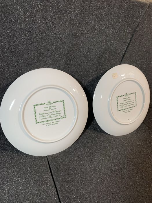 Pratos Decorativos EXCLUSIVOS Louça Vista Alegre Festa Natal 1993/1998