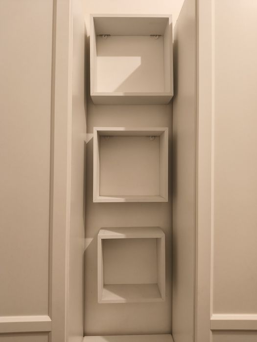 Prateleiras quadradas (conjunto triplo) *branco*