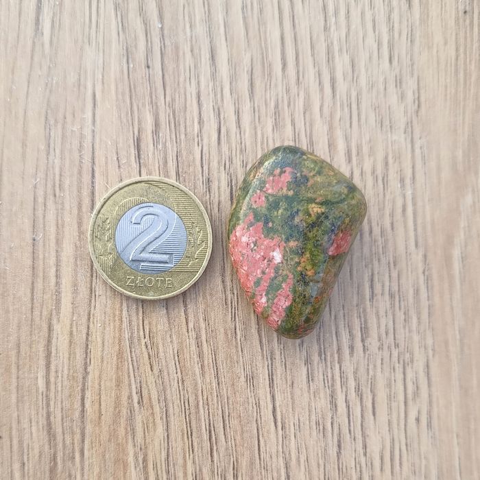Unakit mały bębnowany kamień półszlachetny otoczak